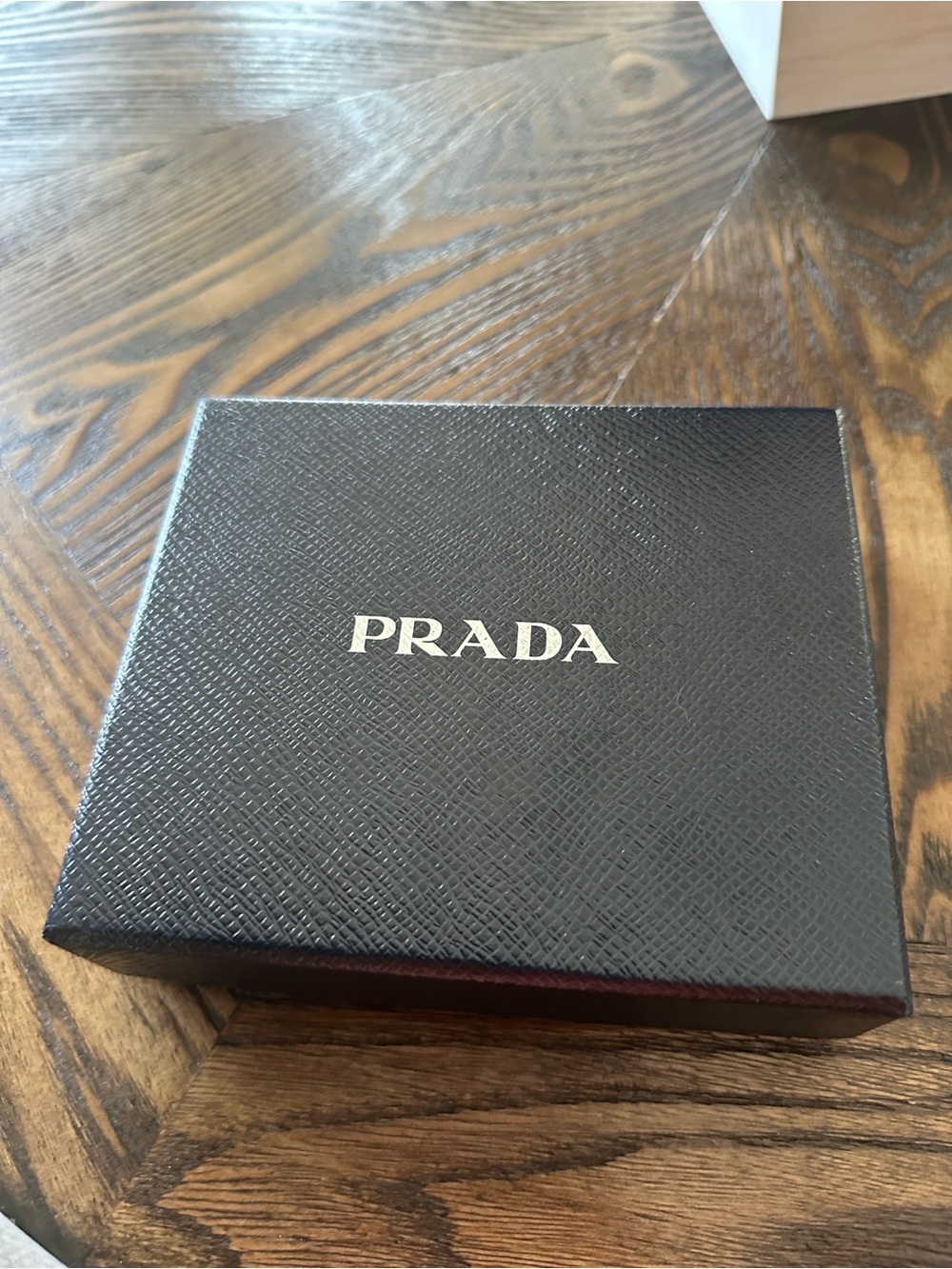 Prada Black Wallet with Pink Heart Print and Gold Logo COA - Picture 2 of 5
